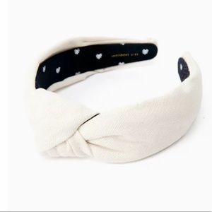 Lele Sadoughi Ivory Woven Headband NEW